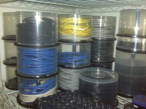 cajas de almacenamiento de alambre de cd