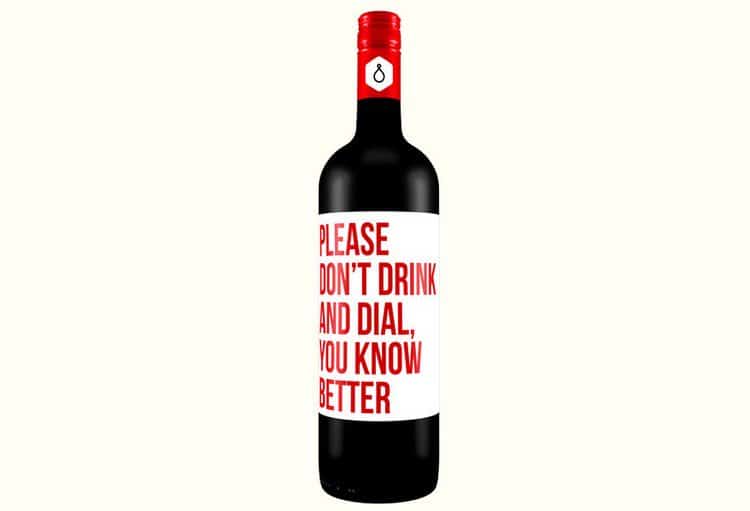 dial de etiqueta de vino