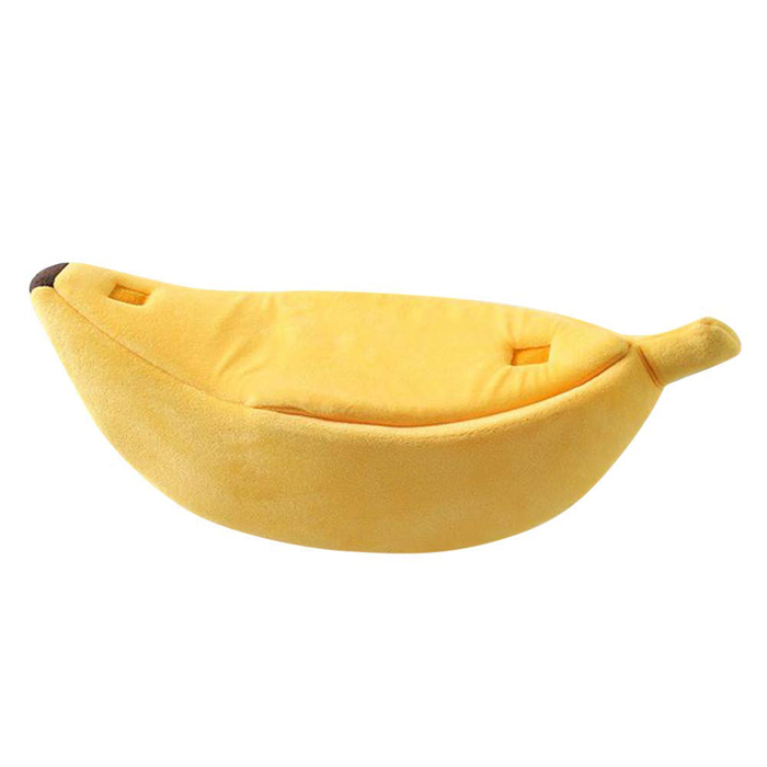 capa superior de la cama del gato banana de la suerte