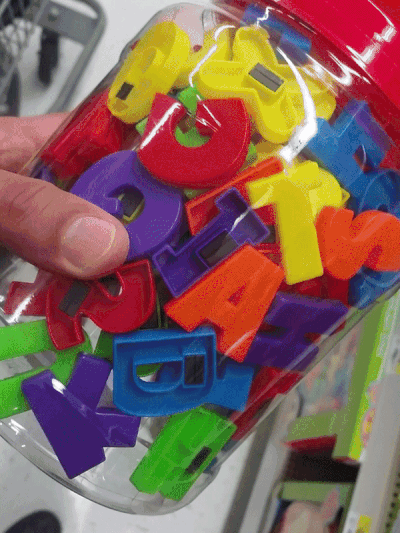 Juguetes Plástico Alfabeto Letras Empaquetado Atracción