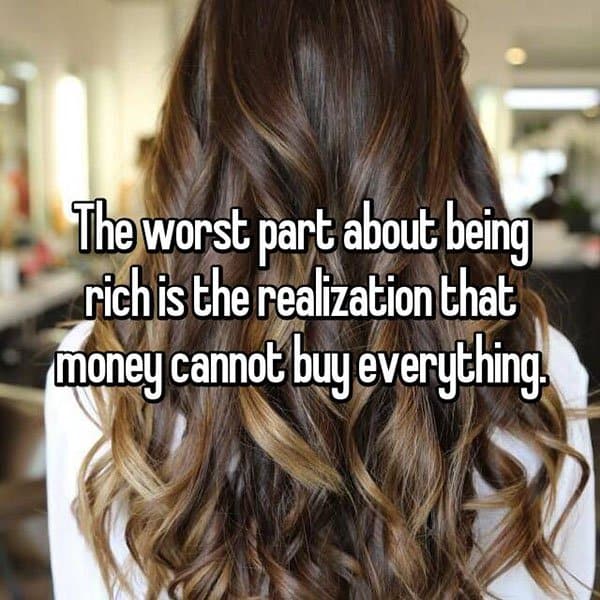 La gente revela las desventajas de ser rico Dinero rico para comprar todo