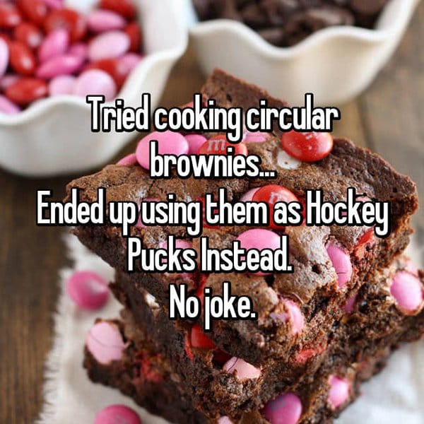 no cocinar hockey ofrece brownies