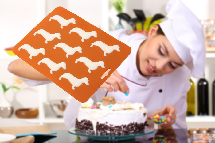 molde para cubitos de hielo para perros salchicha y bandeja para decoración de pasteles