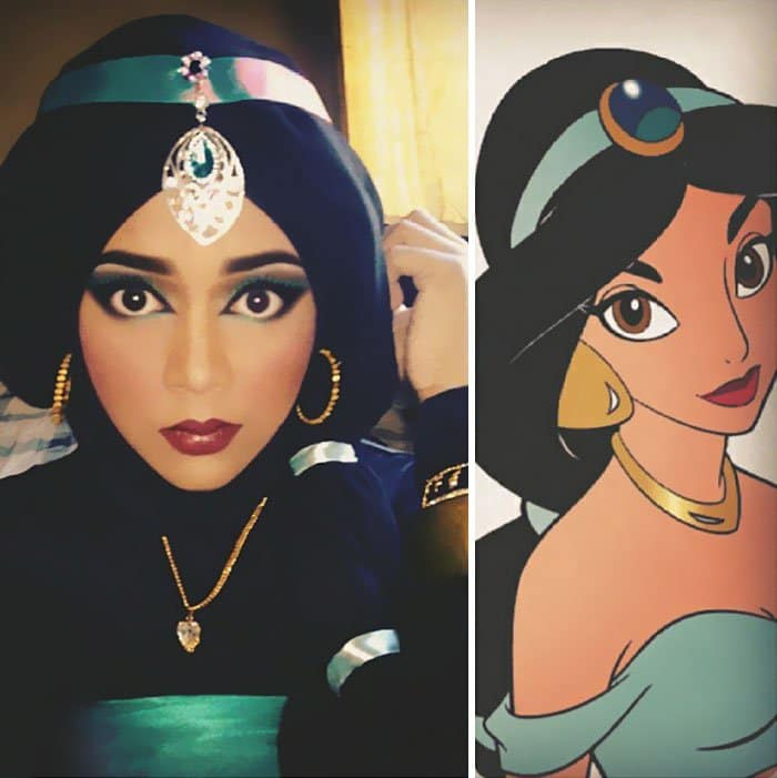 princesa-jazmín-hijab-transformación