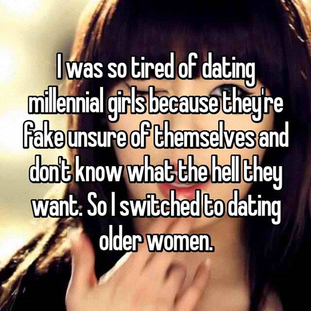 Las niñas millennial son inseguras falsas de sus citas.