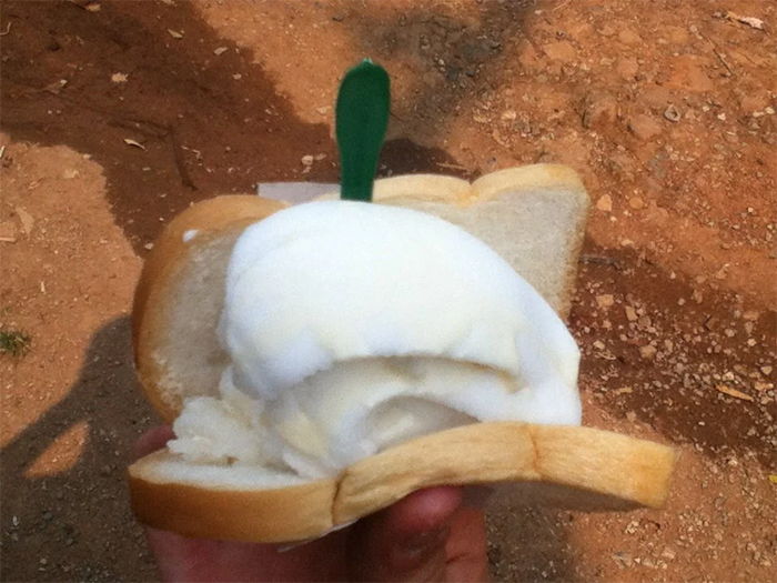 sándwich de helado en Tailandia