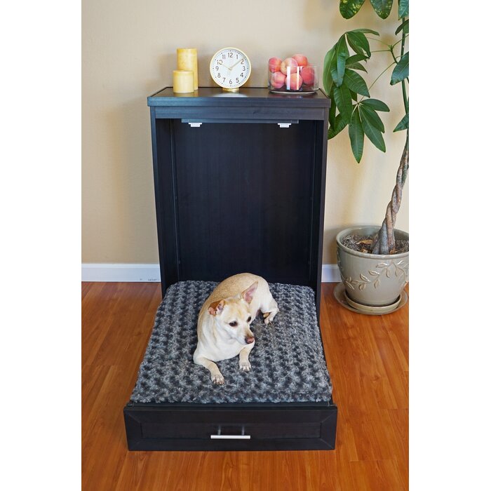mueble cama para perro envuelto en espresso negro murphy