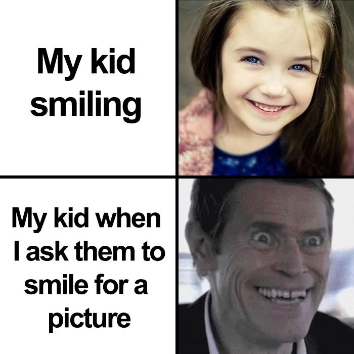 pedirle a un niño que sonría ante una foto