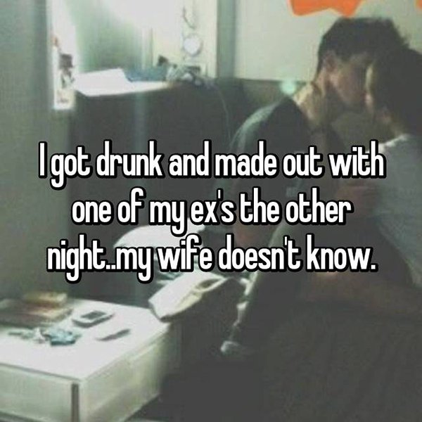 secretos en un matrimonio borracho hecho con un ex