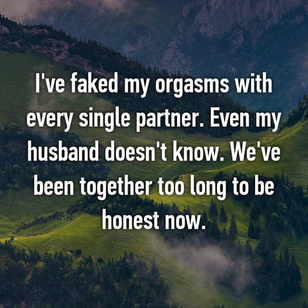 secretos en orgasmos casados ​​falsos