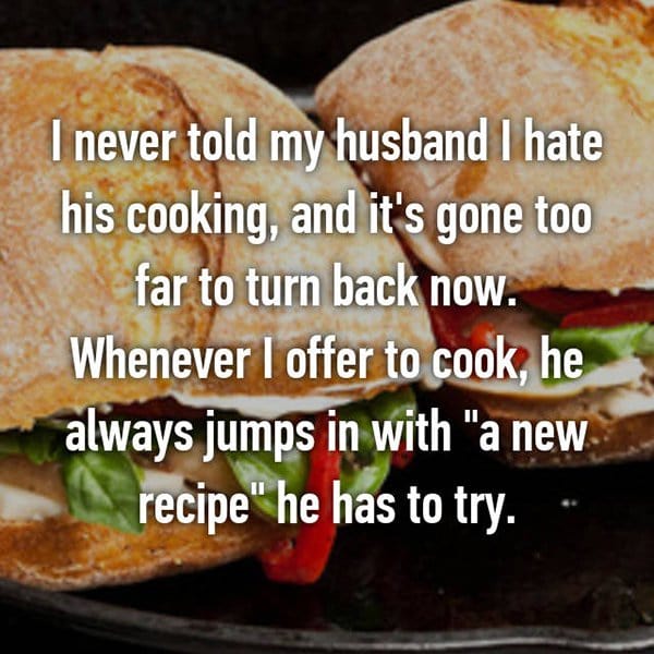 odia los secretos de la cocina en el matrimonio