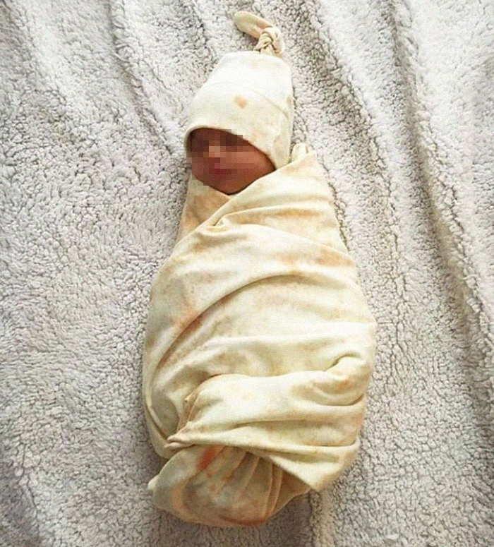 una manta de bebé tortilla bebé