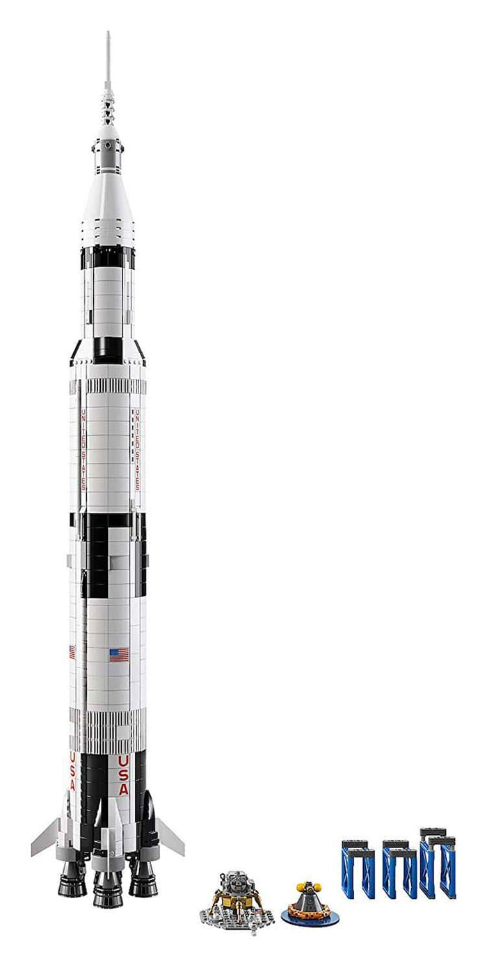 Cohete fijo LEGO Apollo Saturn V de la NASA