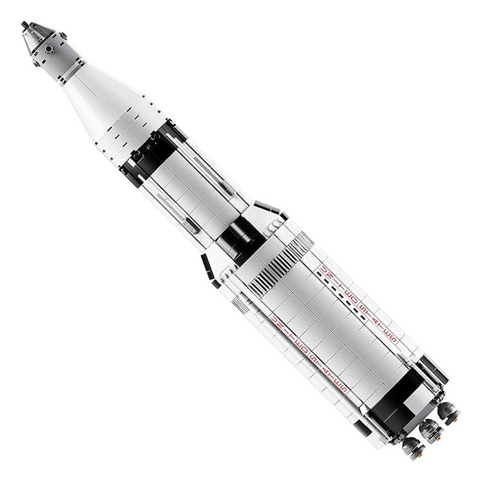 NASA Apollo Saturn V LEGO Set Piezas de cohete extraíbles
