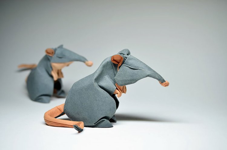animales ratones-origami-hoang-tien-quyet