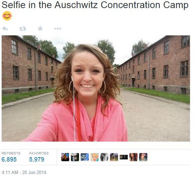 campo de concentración selfie