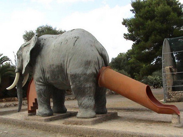 tobogán de elefante