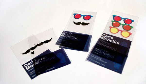 tarjetas de visita creativas transparentes