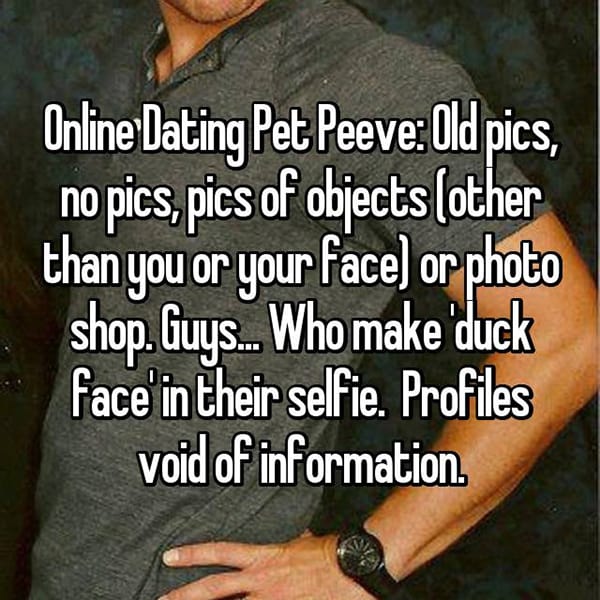 Pet Peeves información relacionada con Dating Most void