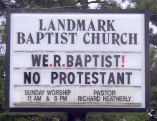signo de la iglesia bautismal