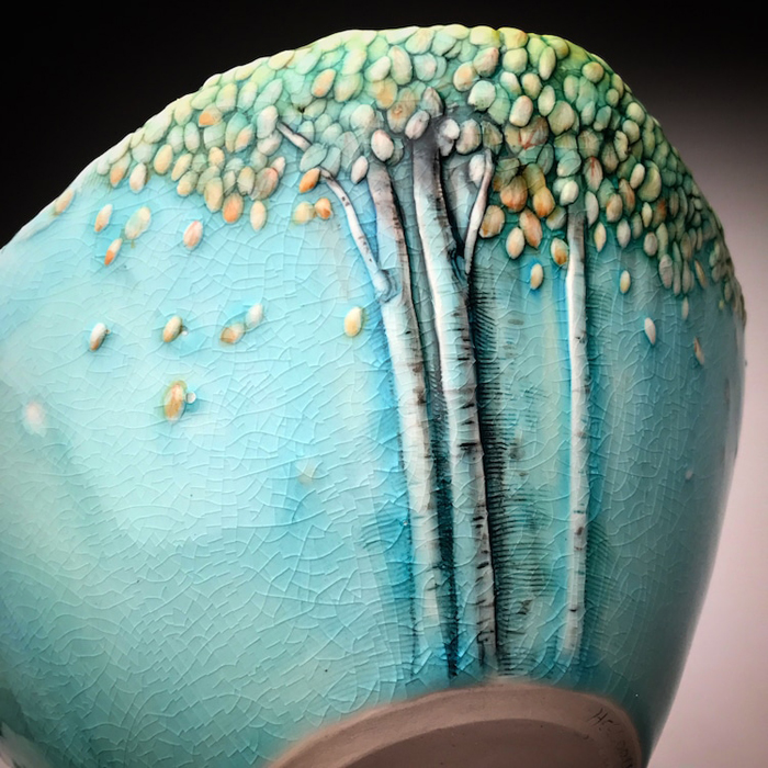 cuenco de cerámica de apertura heesoo lee