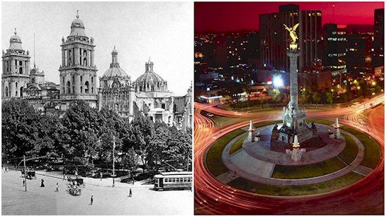 Ciudad de México antes y ahora