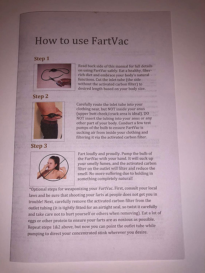manual de instrucciones fartvac frontal