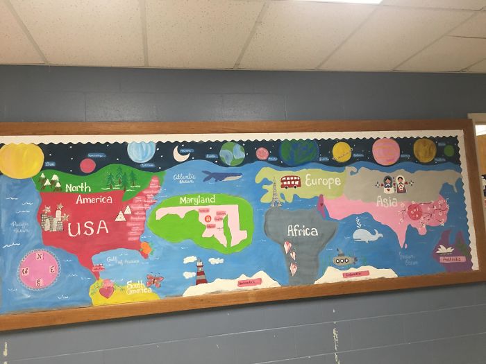 Mala escuela diseña mapa incorrecto
