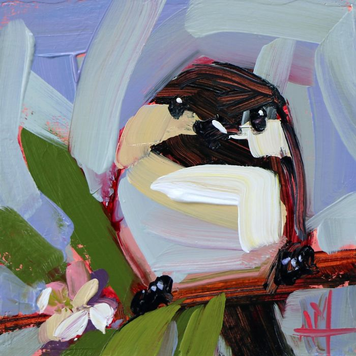 Angela Moulton gordita pinturas al óleo arte del pájaro