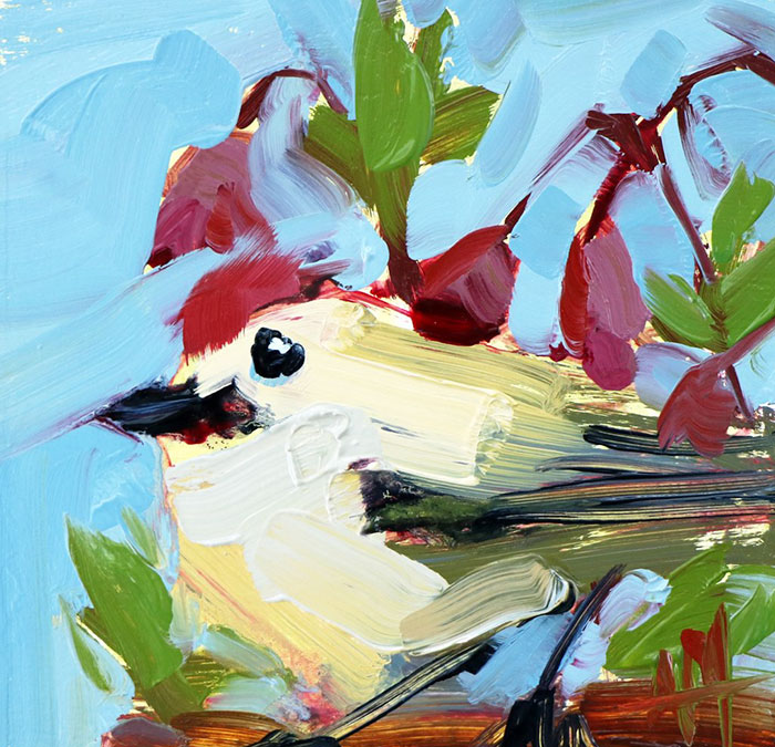 lindas pinturas al óleo Angela Moulton arte del pájaro