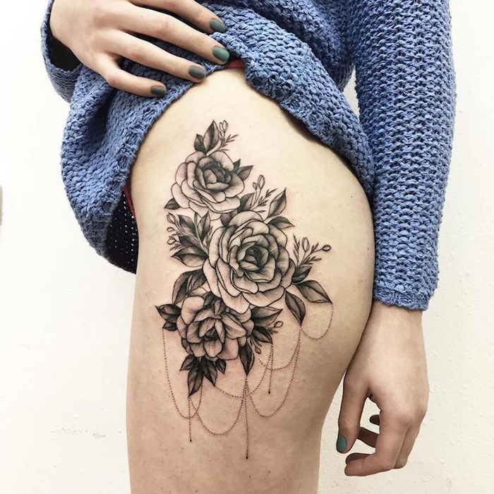 tatuajes de flores vlada shevchenko