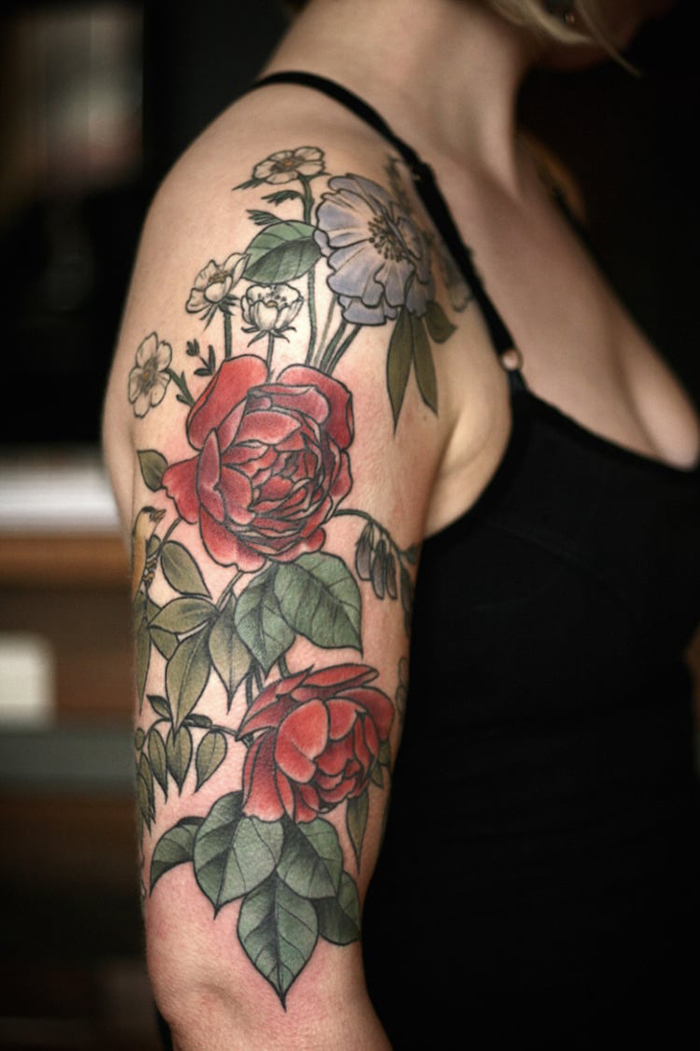 tatuajes de flores portadoras de alicia