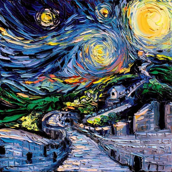 Pintura incorrecta para Aja Gogh aja kusick the great wall