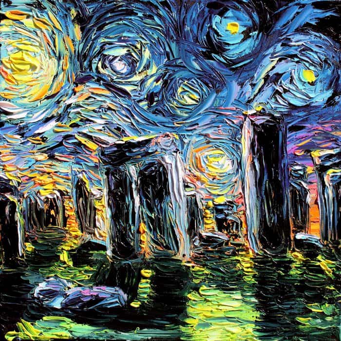 Pintura incorrecta para un Van Gogh aja kusick stonehenge