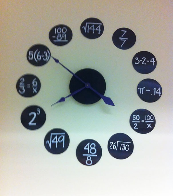 alfombrilla de reloj con diseños geniales para el aula