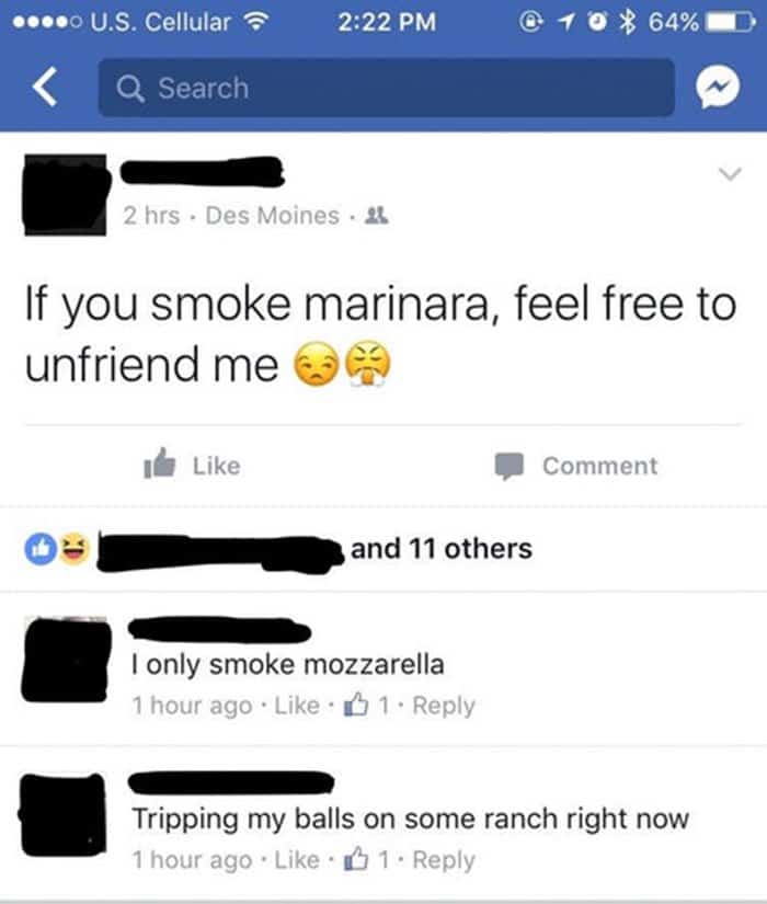 Notas de Facepalm si usas Marinara hazte amigo de mí