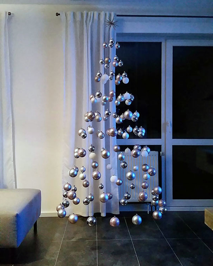 levitación árbol de navidad ideas creativas