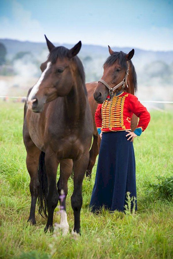 mujer caballo