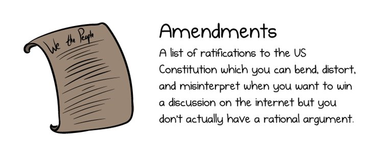 enmiendas a las enmiendas a la lista de explicaciones americanas
