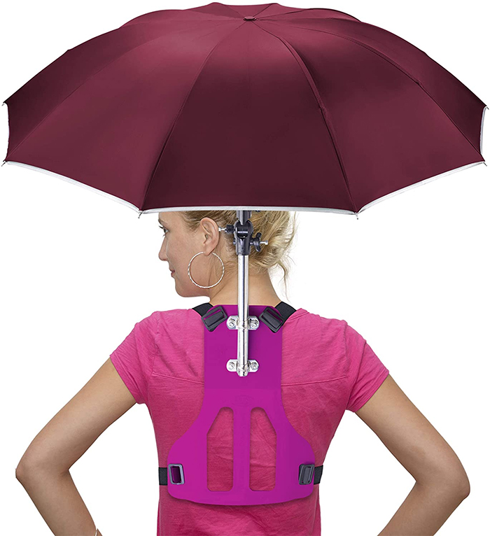 mano consumible - paraguas gratis