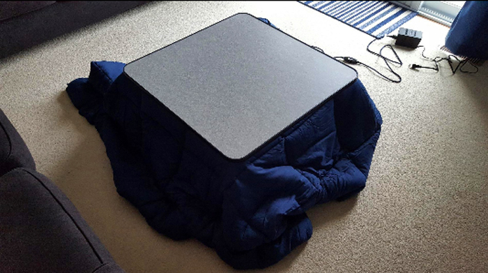 mesa kotatsu con calefacción yamazen real