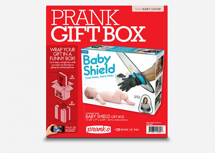 Embalaje de caja de regalo Baby Shield Prank