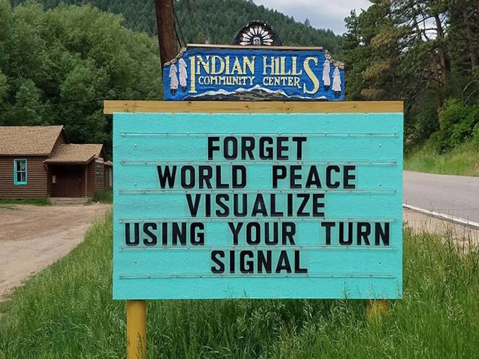 olvida las divertidas señales de tráfico de la paz mundial