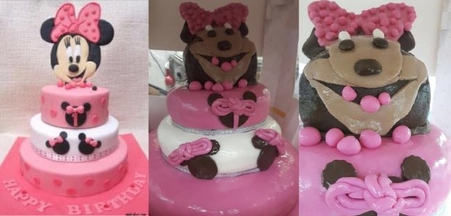 pastel de cumpleaños de minnie mouse