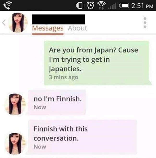 ¿Eres de Japón porque estoy tratando de entrar en Japón?