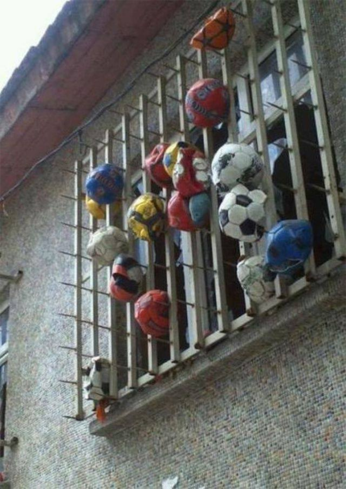 protección de ventana contra bolas