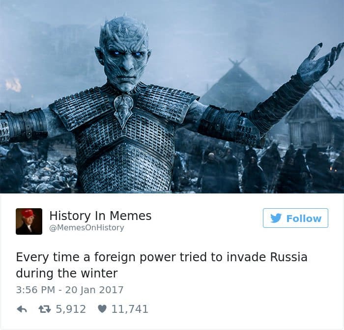 Historia de los memes de poder extranjero que invaden Rusia
