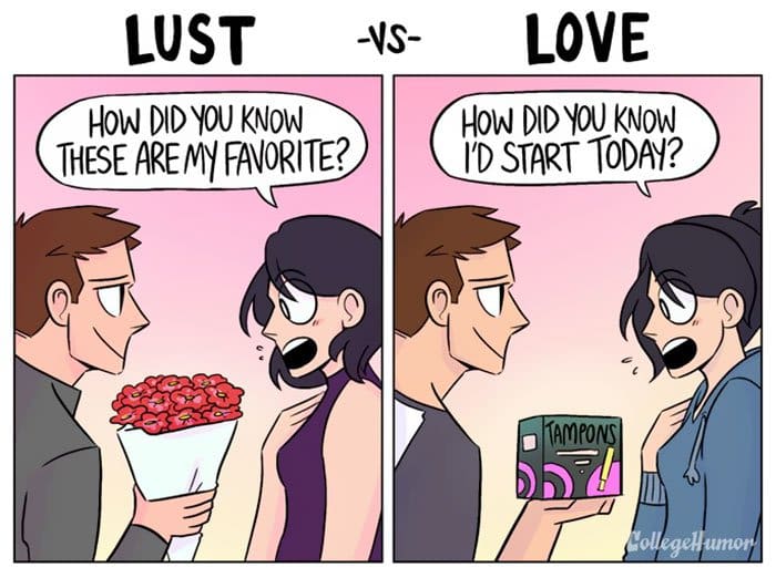 regalos de lujuria vs amor