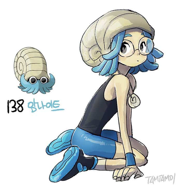 pokemon-humano-azul-omanyte