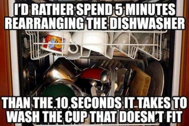 problemas de lavado de platos